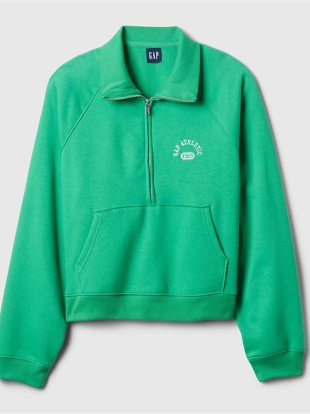 Gap VintageSoft Cropped Half-Zip Pullover Size M